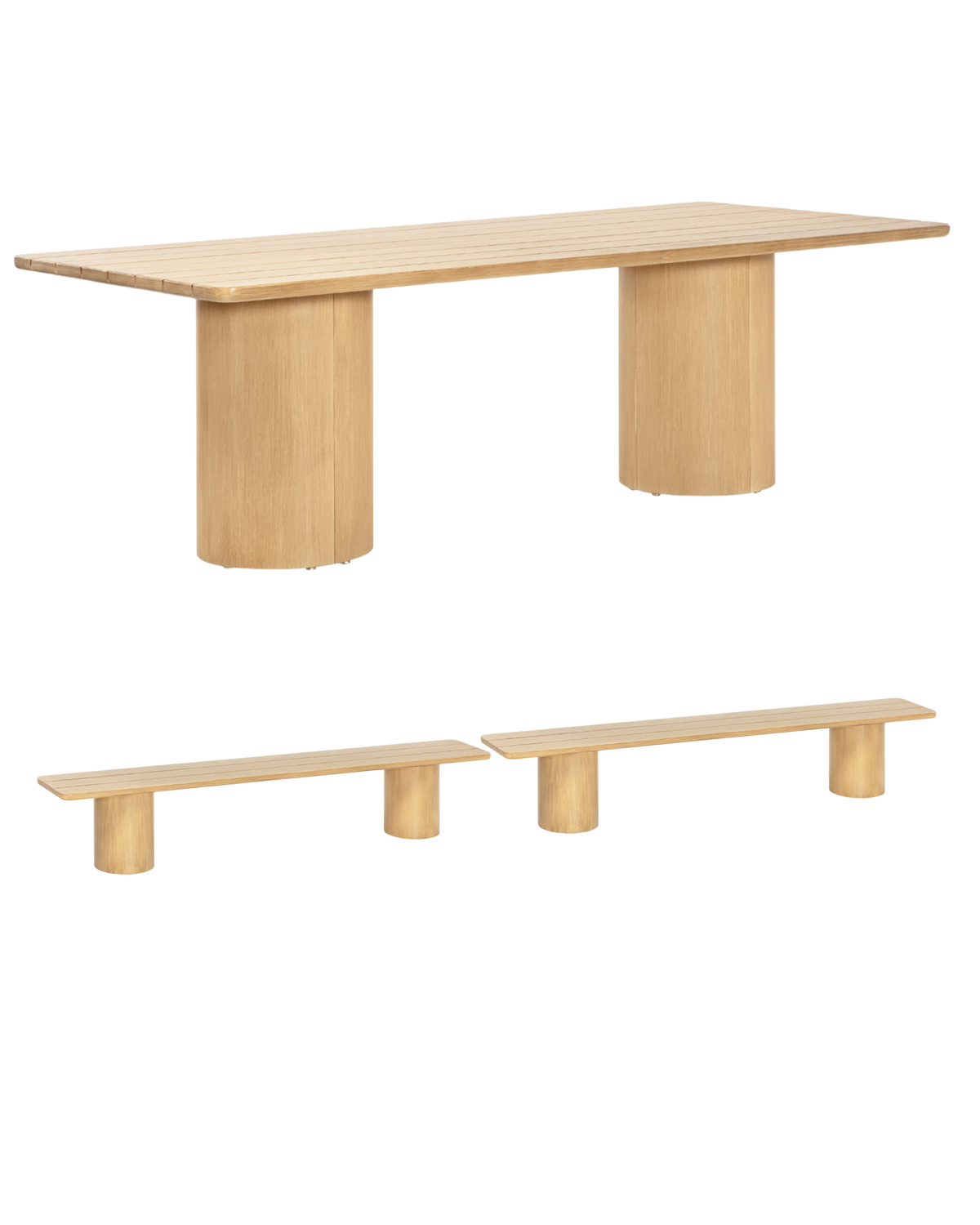 Drum Outdoor Bench Dining Package - 240cm