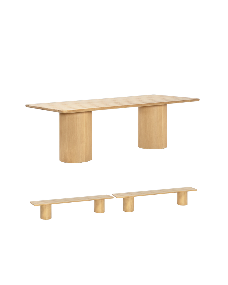 Drum Outdoor Bench Dining Package - 240cm