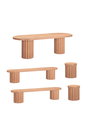 Flock Outdoor Dining Package - Terracotta Concrete