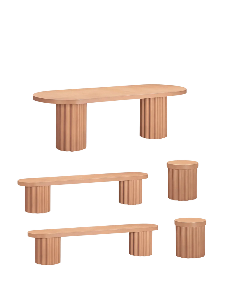 Flock Outdoor Dining Package - Terracotta Concrete