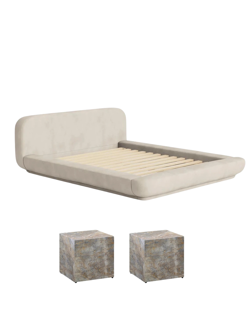 Floss King Bedroom Package - Mist / Marble