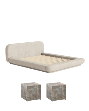 Floss Queen Bedroom Package - Mist / Marble