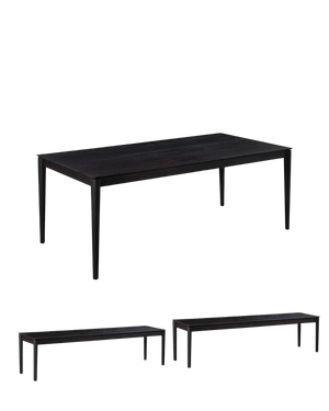 Gather Dining Bench Package - Black