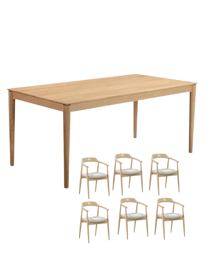 Gather Dining Package - 180cm / Copenhagen Grey