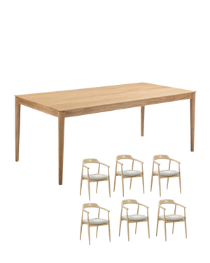 Gather Dining Package - 200cm / Copenhagen Grey