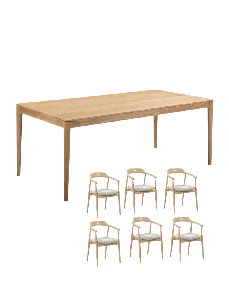 Gather Dining Package - 200cm / Copenhagen Grey