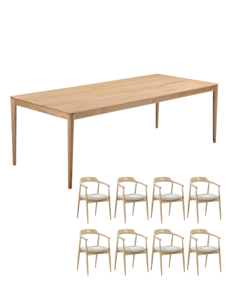 Gather Dining Package - 240cm / Copenhagen Grey