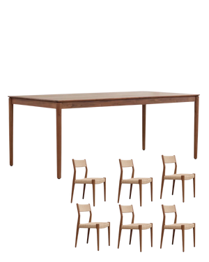 Gather Woven Dining Package - 200cm / Teak