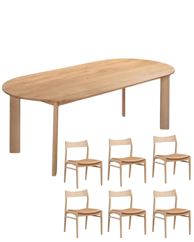 Loop Dining Package - 220cm / Tan