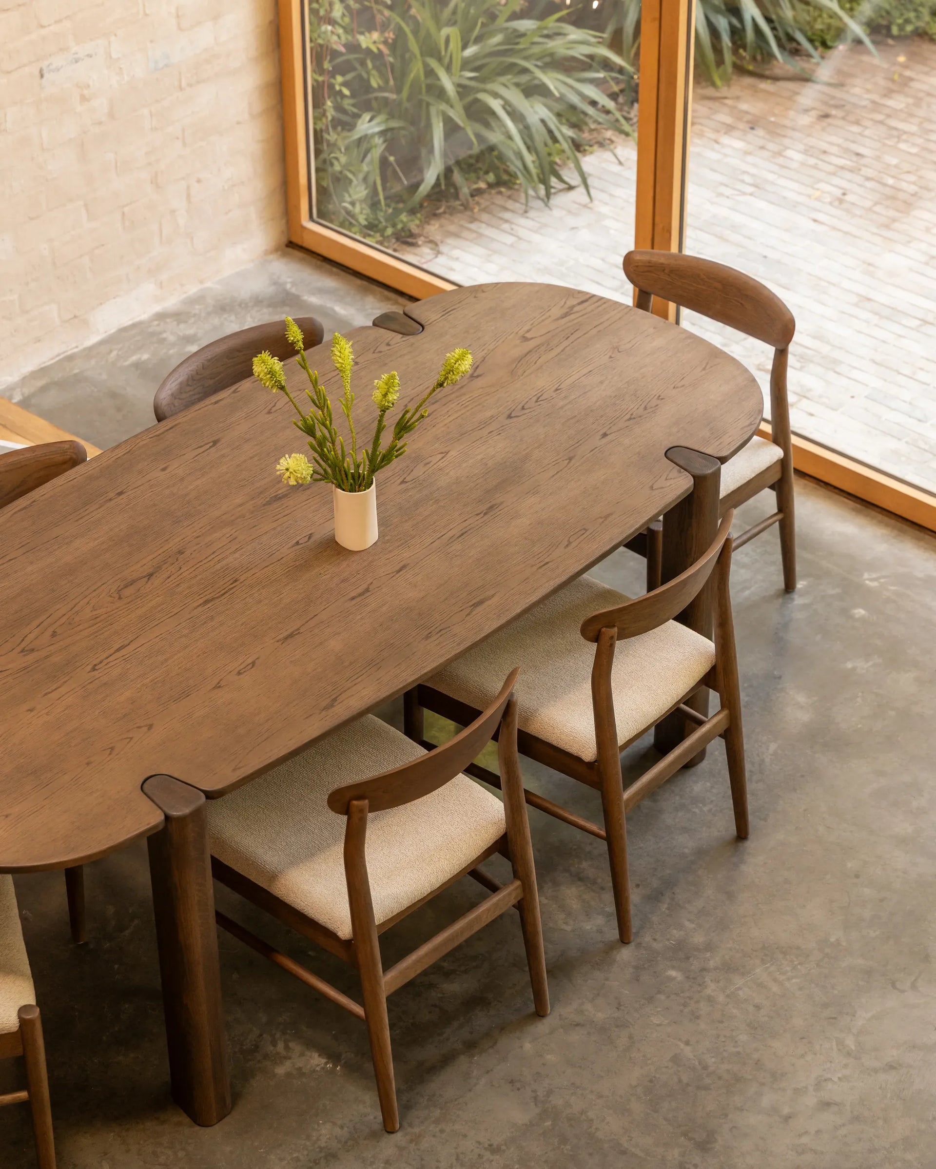Lunara Dining Package - 220cm Earthen Oak / Tate Biscotti