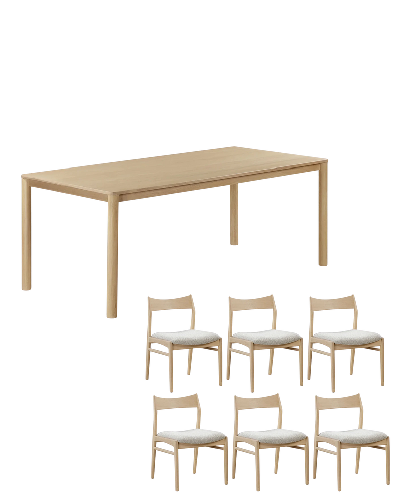 Pure Dining Package - 180cm / Copenhagen Grey