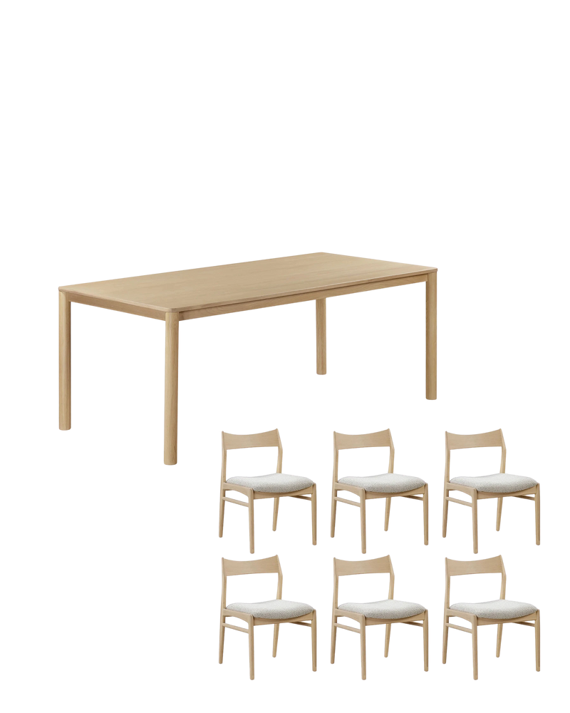 Pure Dining Package - 200cm / Copenhagen Grey