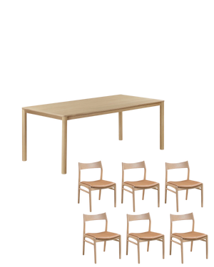 Pure Dining Package - 200cm / Tan Leather