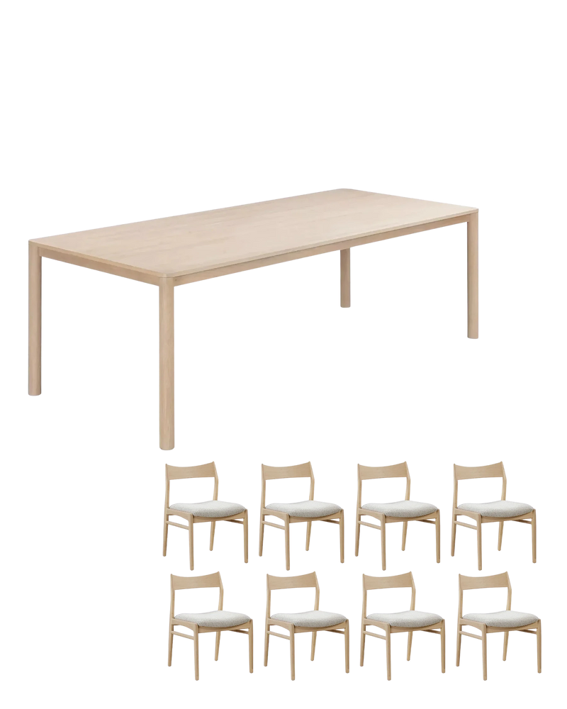 Pure Dining Package - 240cm / Copenhagen Grey