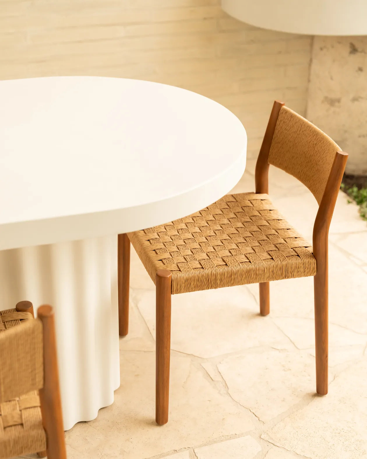 Flock Outdoor Dining Table 240Cm - White Concrete
