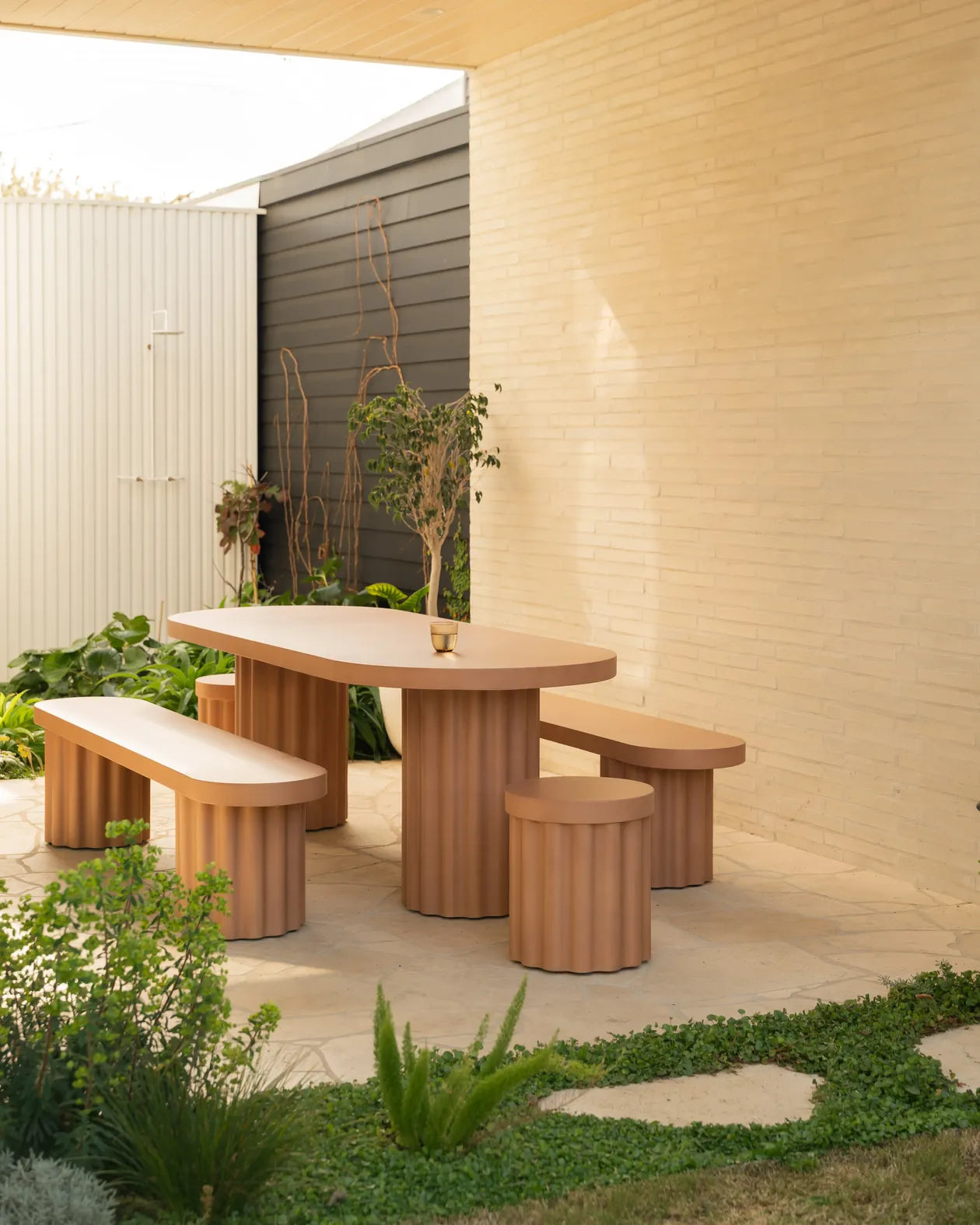 Flock Outdoor Dining Package - Terracotta Concrete