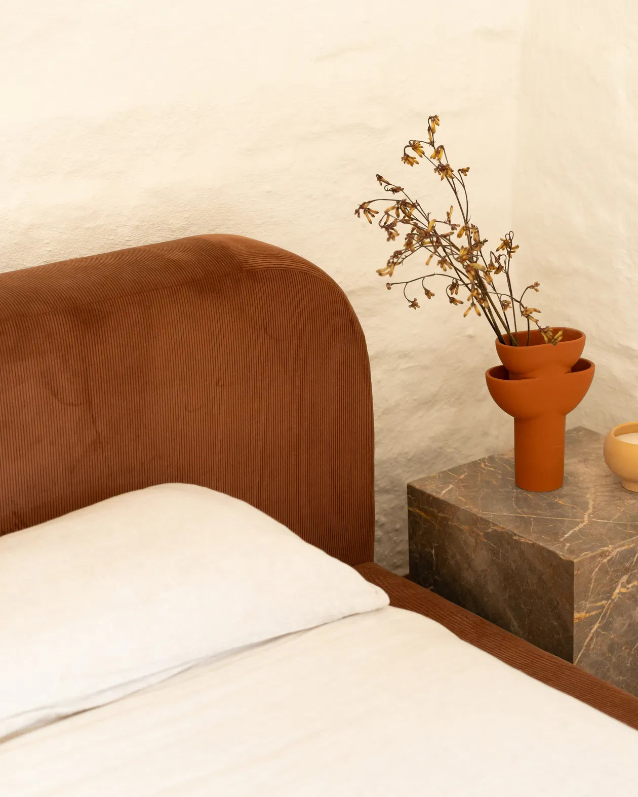 Floss King Bed - Corduroy Cocoa