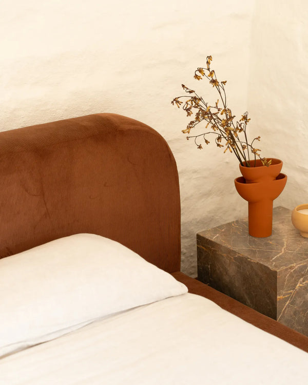 Floss Queen Bed - Corduroy Cocoa