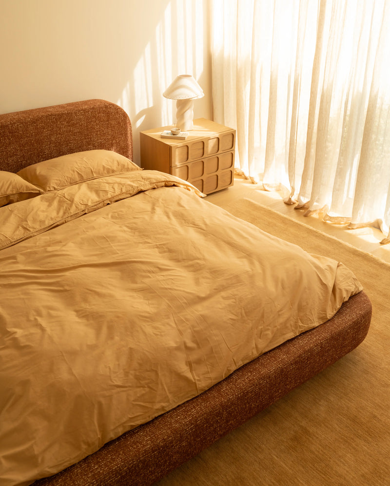 Floss Queen Bed - Fleck Rust