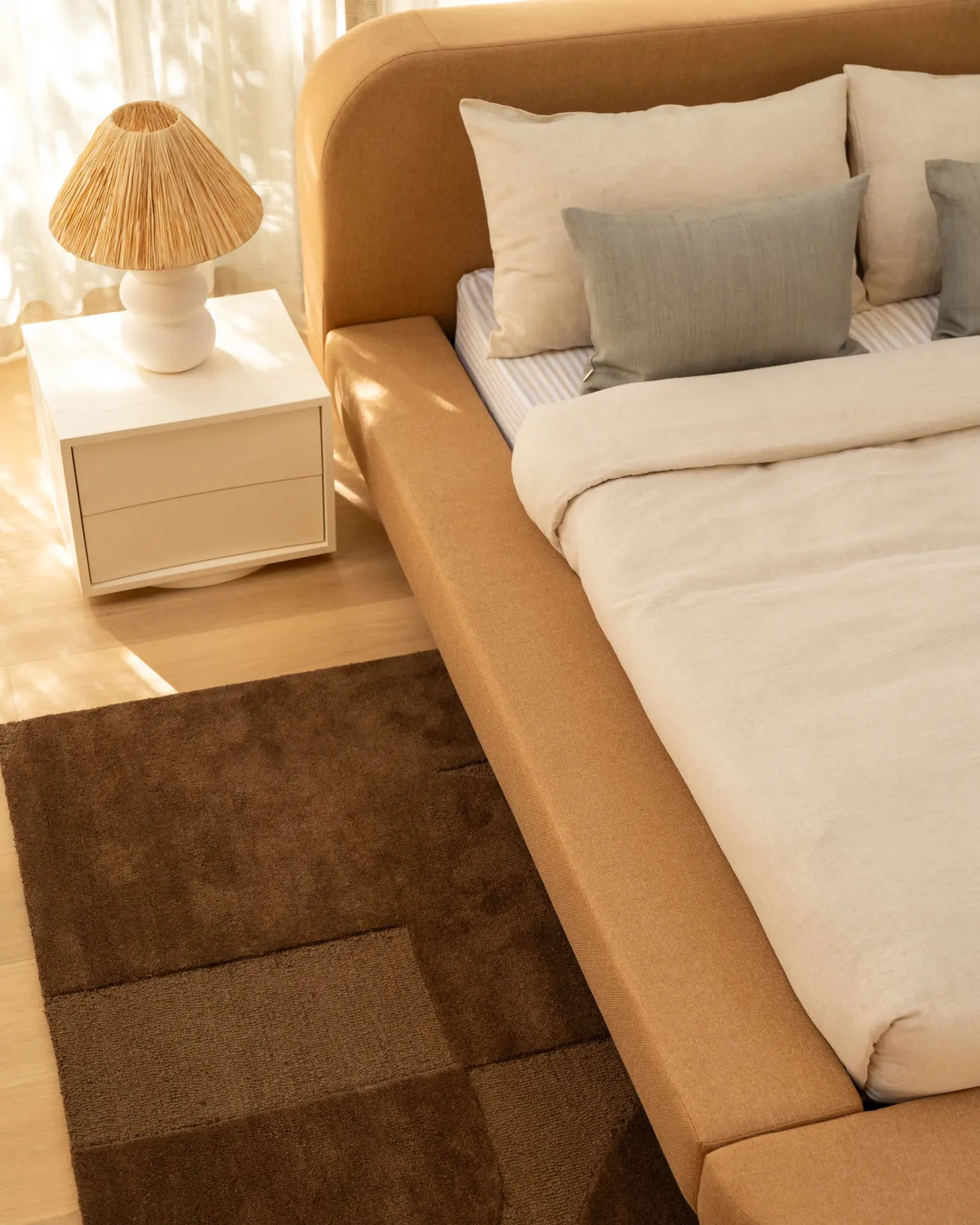 Floss King Bed - Fossil Fawn