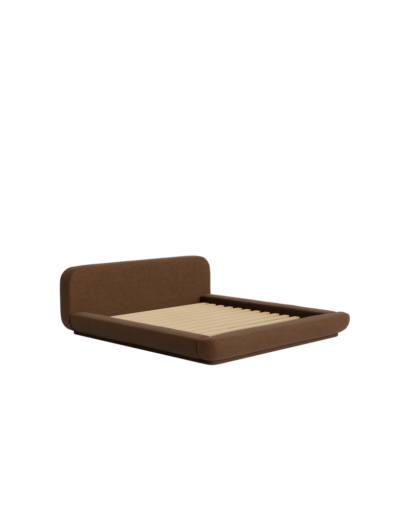Floss Queen Bed - Fossil Chocolate
