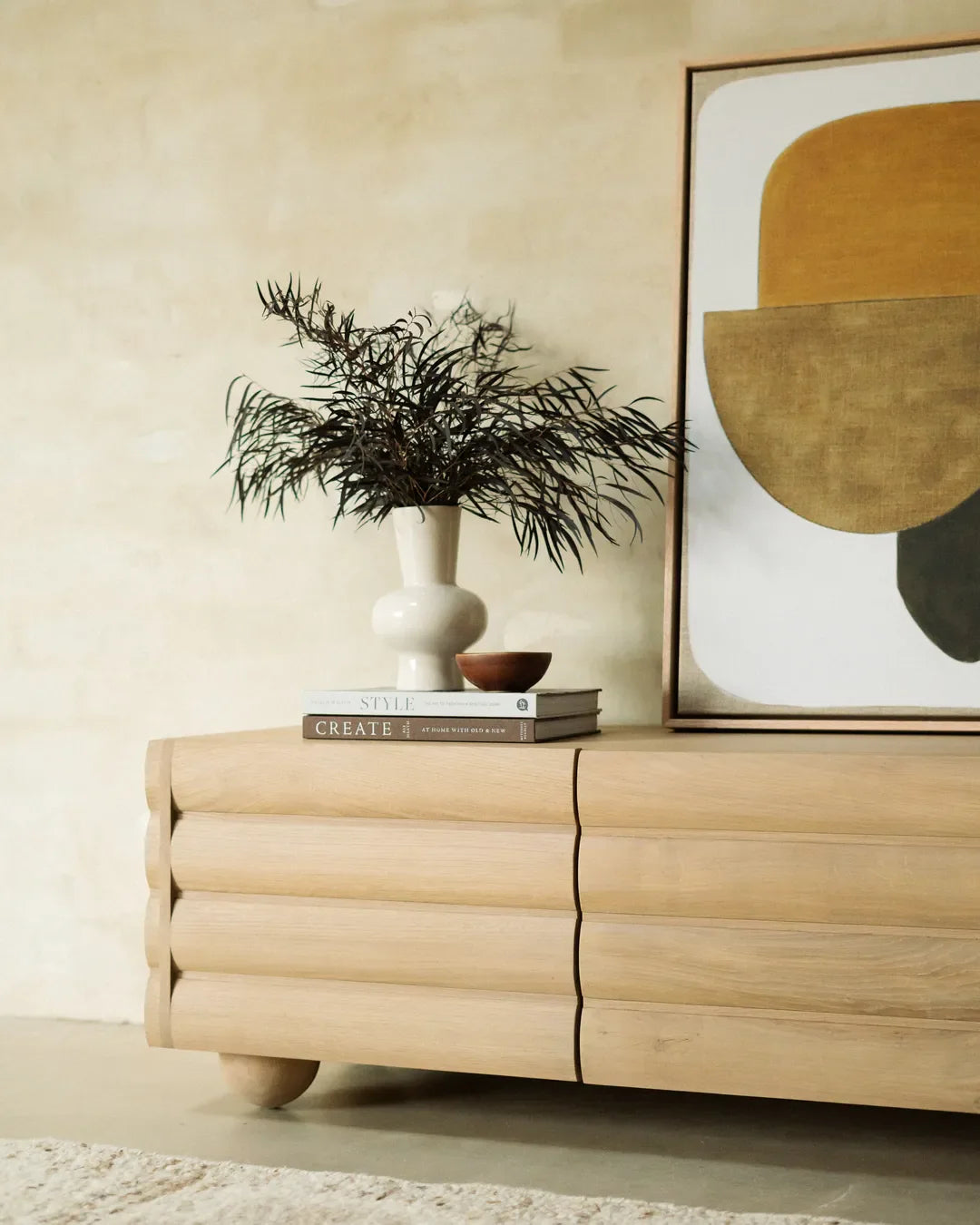 Flow Entertainment Unit 120cm - Oak