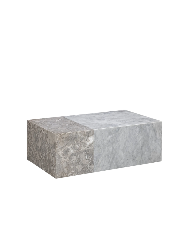 Flutter Coffee Table - Grey Carrara/Tide Pool Marble