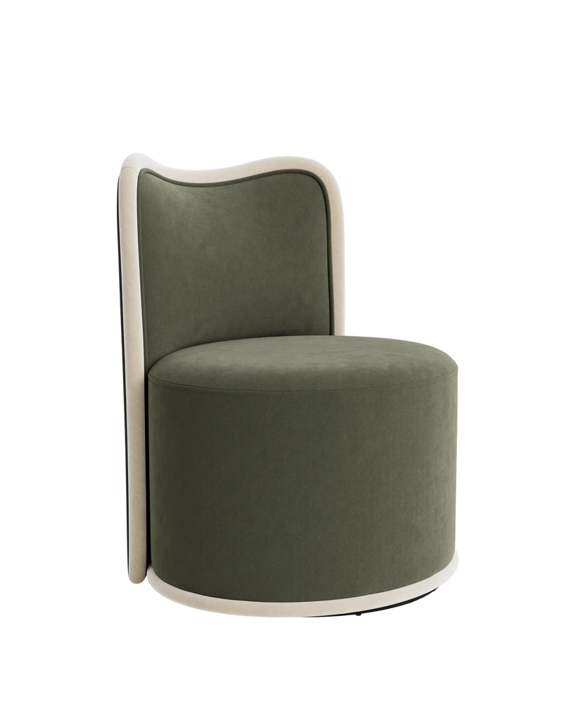 Follow Swivel Armchair - Eden Leaf