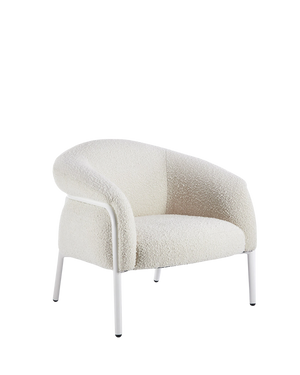 Belly Armchair - Maya Cream Boucle