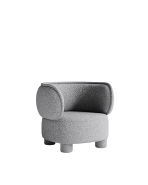 Ding Lounge Chair - Maya Grey Boucle
