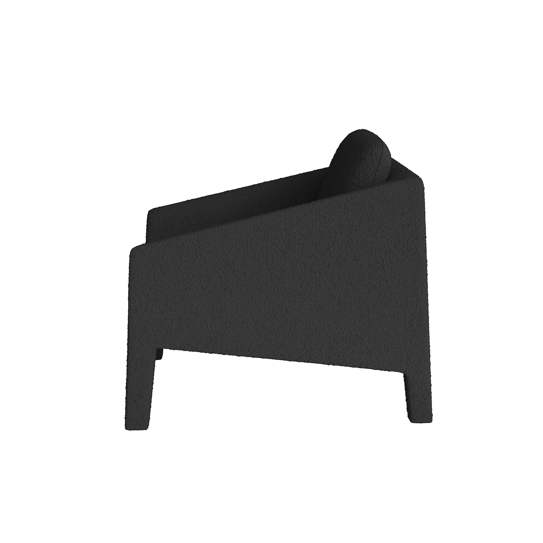 Guardian Lounge Chair - Maya Charcoal Boucle