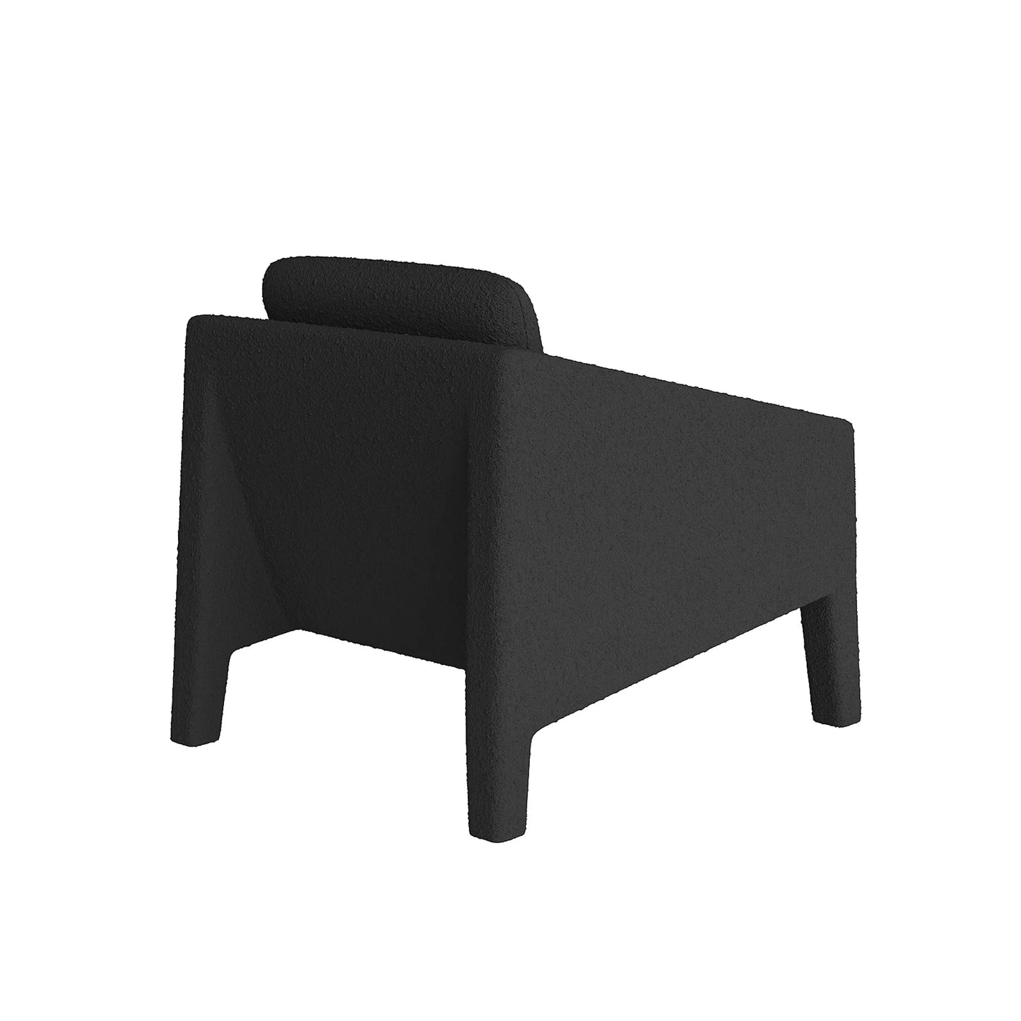 Guardian Lounge Chair - Maya Charcoal Boucle