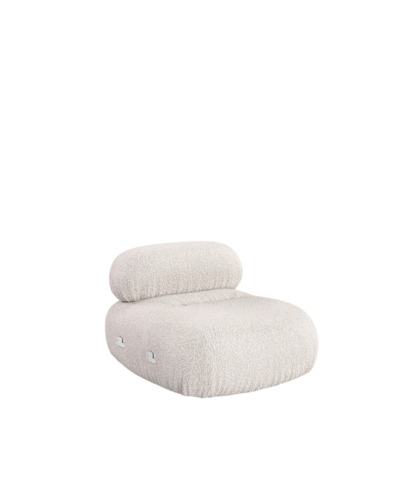 Ondo Armless Middle Module - Maya Cream Boucle