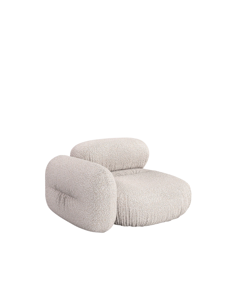 Ondo Left Hand Corner Module - Maya Cream Boucle