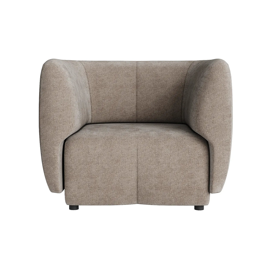 Plum Armchair - City Almond