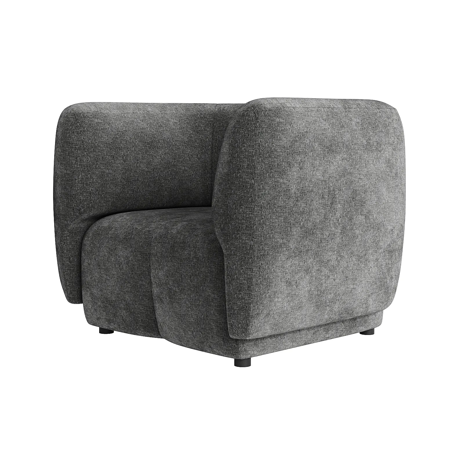 Plum Armchair - City Grey