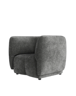 Plum Armchair - City Grey