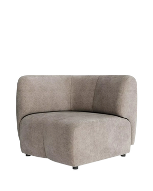 Plum Left Corner Module - City Almond