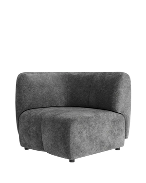 Plum Left Corner Module - City Grey