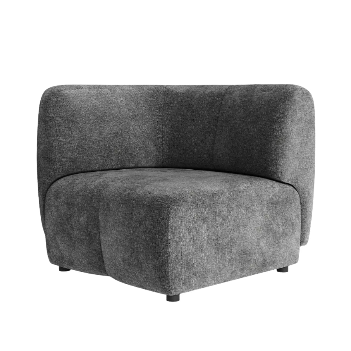 Plum Left Corner Module - City Grey