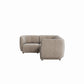 Plum LHF Chaise Sofa - City Almond