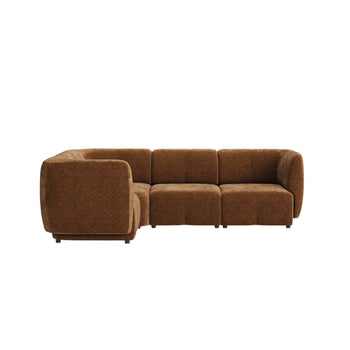 Plum LHF Chaise Sofa - City Auburn