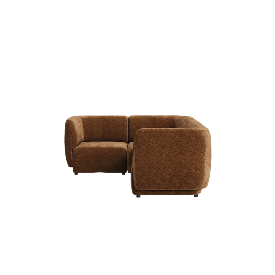 Plum LHF Chaise Sofa - City Auburn