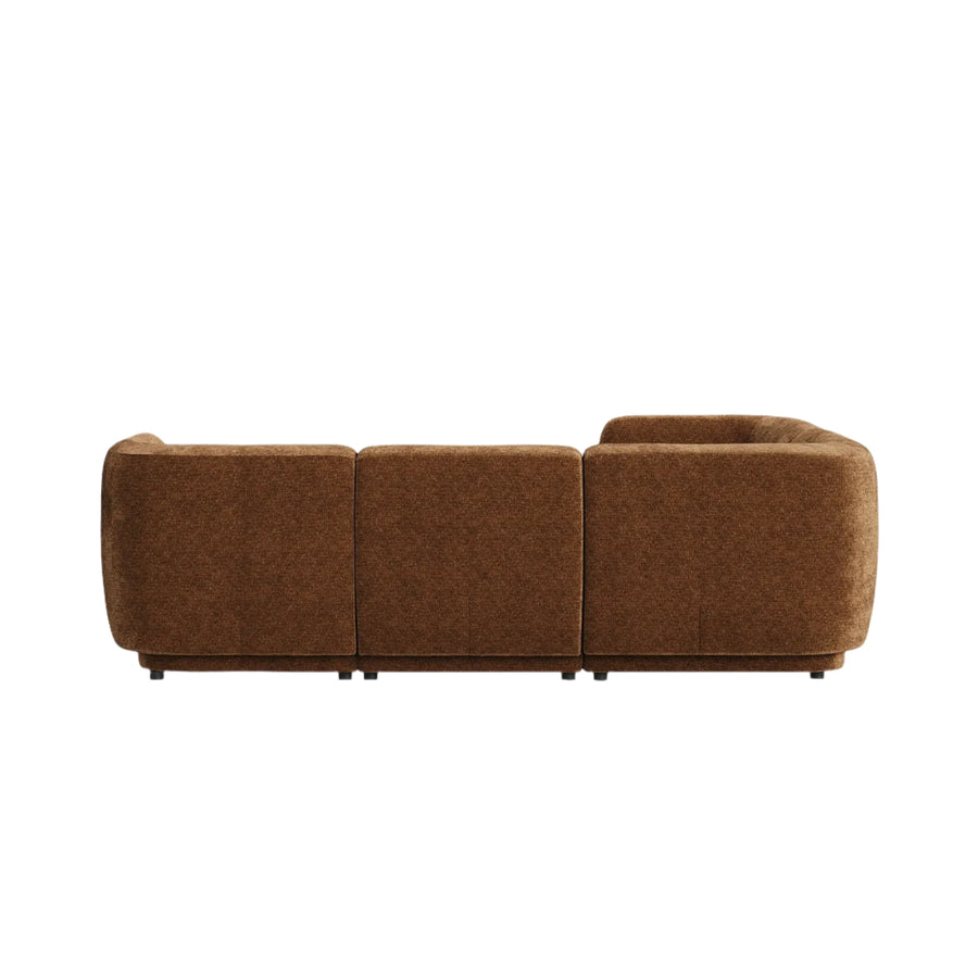 Plum LHF Chaise Sofa - City Auburn