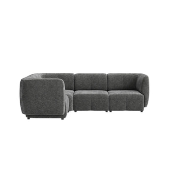 Plum LHF Chaise Sofa - City Grey