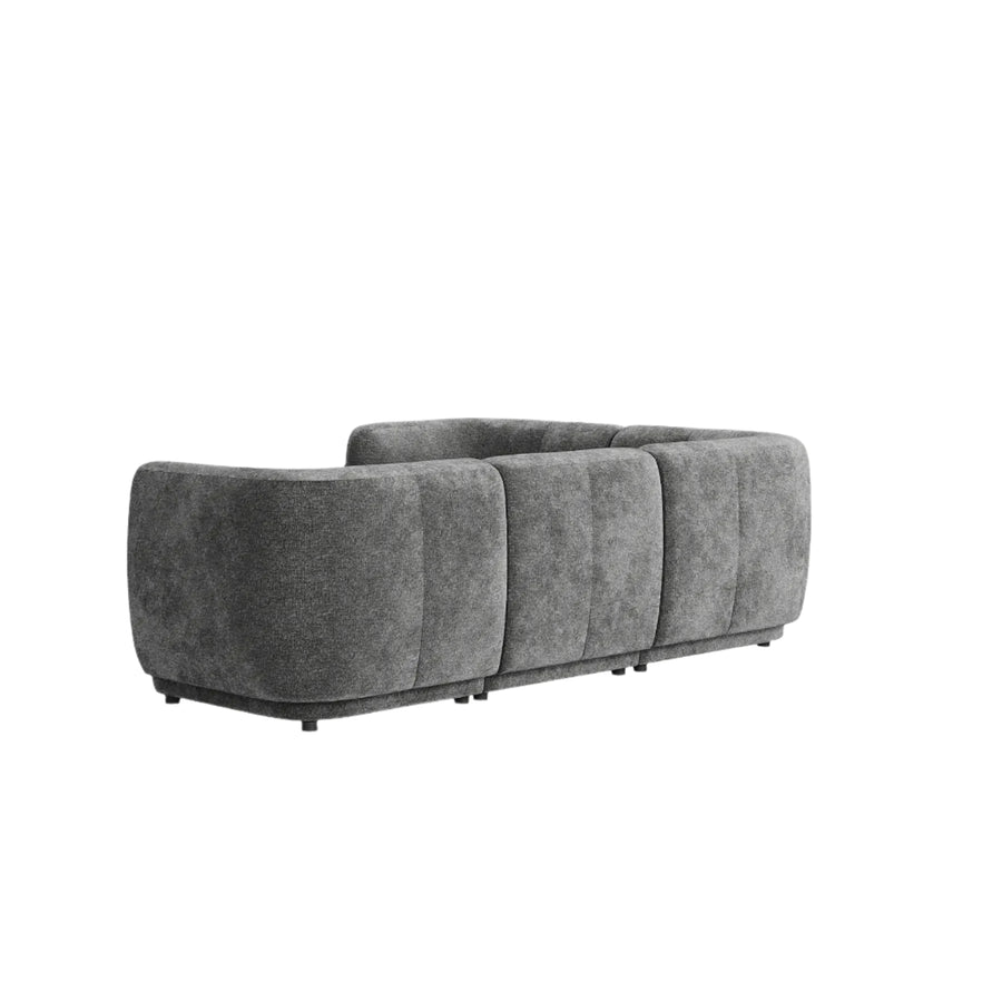 Plum LHF Chaise Sofa - City Grey