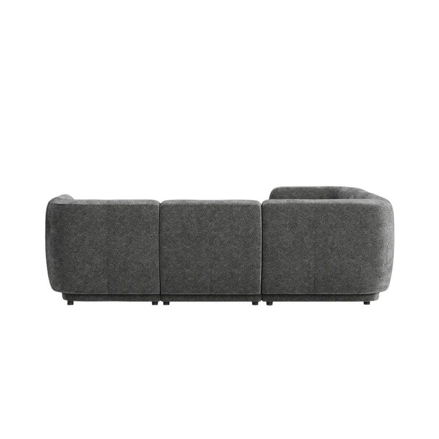 Plum LHF Chaise Sofa - City Grey