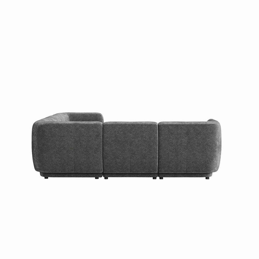 Plum Corner Sofa - City Grey