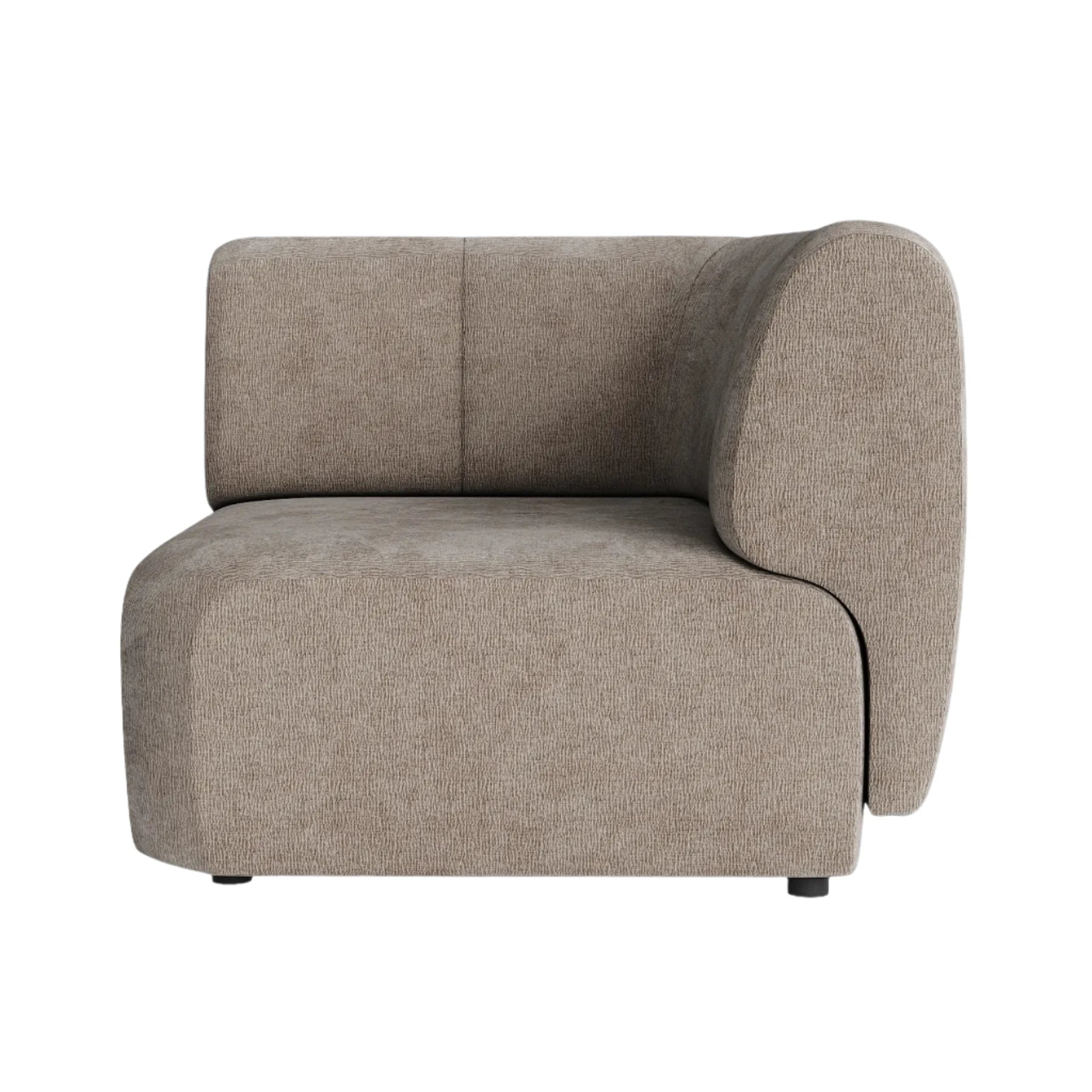 Plum Chaise Corner Module - City Almond
