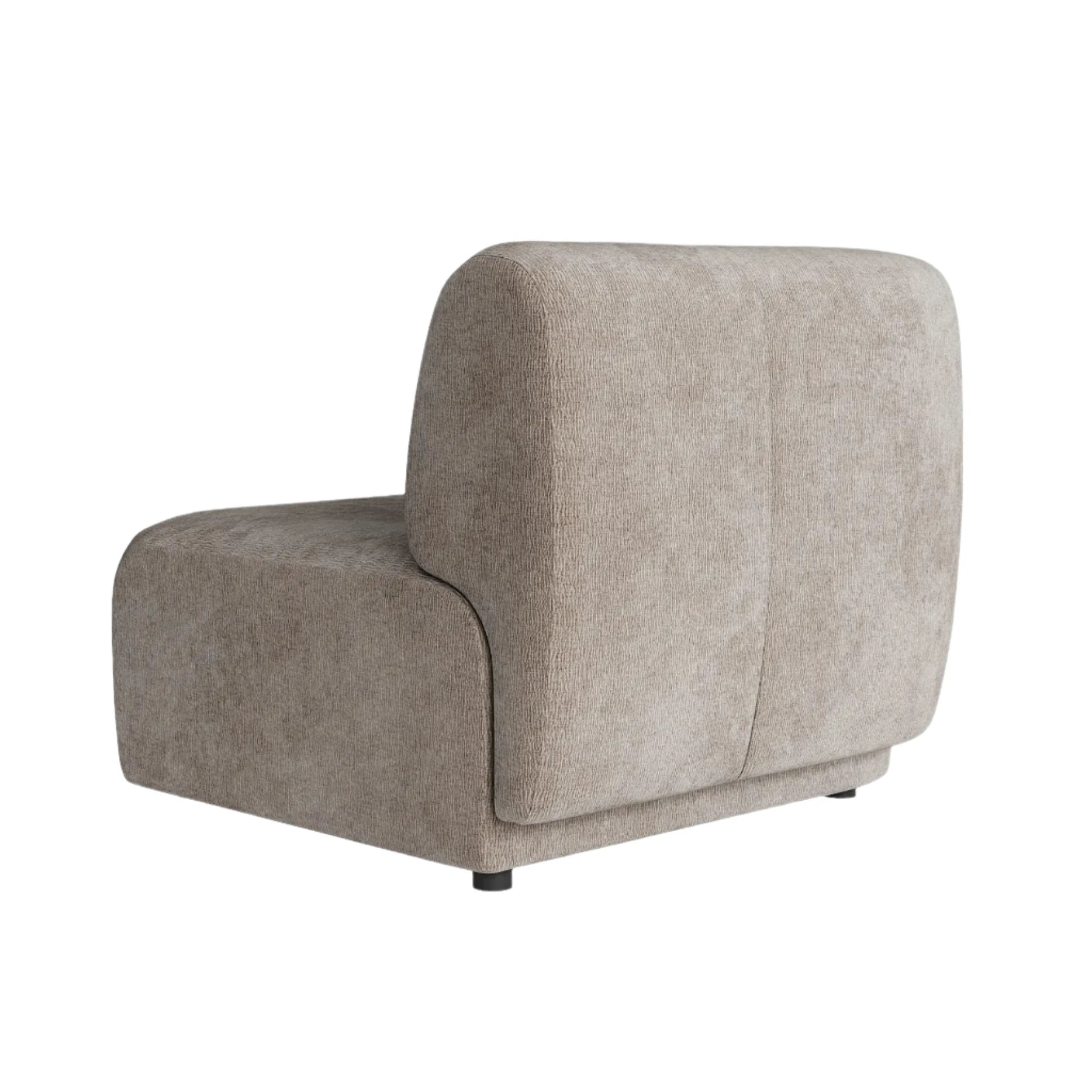 Plum Chaise Corner Module - City Almond